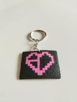 Chaveiro Black Pink Preto Pixel Art Chaveiro Black Pink Preto Pixel Art