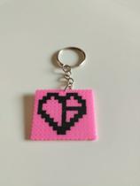 Chaveiro Black pink Rosa Pixel art Chaveiro Black pink Rosa Pixel art