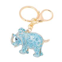 Chaveiro Blue Elephant Sparkling Crystal Animal Chaveiro Chaveiro Blue Elephant Sparkling Crystal Animal Chaveiro
