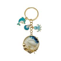 Chaveiro Blue Ocean Dolphin Octopus Shell Chaveiro Chaveiro Blue Ocean Dolphin Octopus Shell Chaveiro