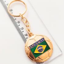 Chaveiro Bola Futebol Bandeira do Brasil