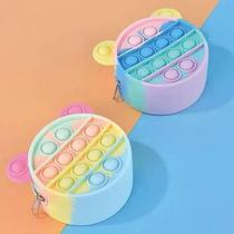 Chaveiro Bolsa Pop-it Fidget Toy Porta Moeda Anti-stress Chaveiro Bolsa Pop-it Fidget Toy Porta Moeda Anti-stress