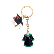 Chaveiro, boné e vestido de formatura, liga de zinco, borla acadêmica