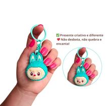 Chaveiro Boneco Labubu Lafufu 3D Emborrachado Monstrinho Colecionavel Viral Kawaii Tik Tok