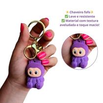 Chaveiro Boneco Labubu Lafufu Faz Barulhinho Pelucia Fofo Colecionavel Viral Kawaii Tik Tok