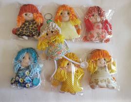 Chaveiro bonequinha 5 unidades