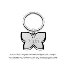 Chaveiro Borboleta Personalizável Rommanel 260005 Chaveiro Borboleta Personalizável Rommanel 260005