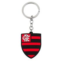 Chaveiro Borracha 3D Escudo Time 6cm - Flamengo