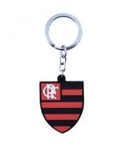 Chaveiro Borracha Flamengo com Brasão Oficial