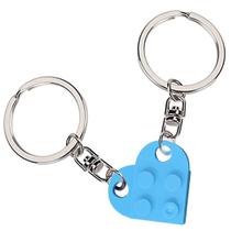 Chaveiro Brick Best Friend para casal de amigos (azul)