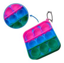 Chaveiro Brinquedo Anti Stress Pocket Fidget Toy Simple Dimple spinner Empurra Bolha colorido - Importway