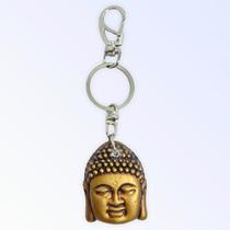 Chaveiro Buda Dourado Em Metal e Resina 12 Cm