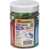 Chaveiro c/24 24 etiquetas cores acrimet Chaveiro c/24 24 etiquetas cores acrimet