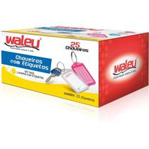 Chaveiro c/25 25 etiquetas cores sort waleu