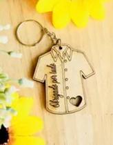 Chaveiro Camisa 60 unidades MDF, dia dos Pais, amigo, lembrancinhas