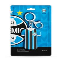 Chaveiro Camisa KazzaVip Emborrachado Oficial Time Gremio Fecho Mosquetão Futebol Brasileiro Azul