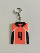 Chaveiro Camisa Nishinoya Haikyuu Pixel Art Chaveiro Camisa Nishinoya Haikyuu Pixel Art