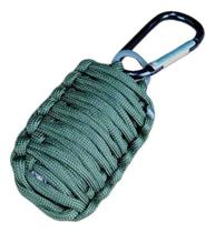 Chaveiro Camping Pesca Com Paracord Mosquetão Verde