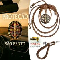 Chaveiro Capiau + Penduricalho Laço Couro Marrom São Bento Ouro Velho Chaveiro Capiau + Penduricalho Laço Couro Marrom São Bento Ouro Velho