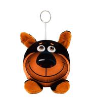 Chaveiro Caricatura Cachorro Pastor Alemão Bulldog Husky Dalmata Akita ou Beagle 12cm Pelúcia