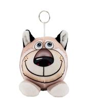 Chaveiro Caricatura Cachorro Pastor Alemão Bulldog Husky Dalmata Akita ou Beagle 12cm Pelúcia