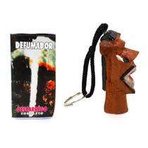 Chaveiro Carranca Defumador Espiritual Tablete Descarrego Limpeza Umbanda Kit