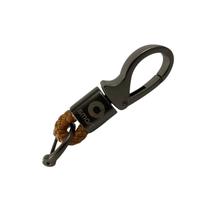 Chaveiro Carro Metal c/ detalhe Couro Genuíno Smart Fortwo