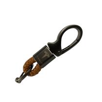 Chaveiro Carro Metal c/ detalhe Couro Genuíno Tesla Model S