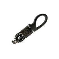 Chaveiro Carro Metal c/ detalhe Couro Genuíno Yamaha R15 fz