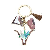 Chaveiro, chapéu de cowboy de desenho animado com borla, estilo ocidental Chaveiro, chapéu de cowboy de desenho animado com borla, estilo ocidental