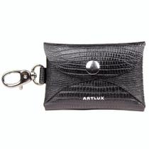 Chaveiro Charm Bag Porta Moedas Notas e Cartões em Couro Artlux 516 -