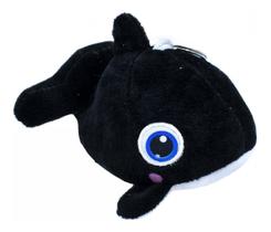Chaveiro Chaveirinho Baleia Orca Fofinha Preta - 15cm