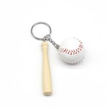 Chaveiro, chaveiro de beisebol, bastão grande e conjunto de beisebol