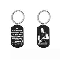 Chaveiro Chaveiro Fast X Vin Diesel Quote em Aço Inoxidável