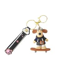 Chaveiro Chaveiro Gromit Cartoon Dog Skate PVC 3D