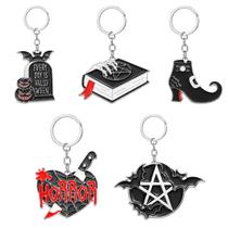 Chaveiro Chaveiro Halloween Horror Bat Pentagram Alloy Chaveiro Chaveiro Halloween Horror Bat Pentagram Alloy