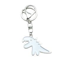 Chaveiro Chaveiro Lindo Pingente de Desenho Animado de Dinossauro Branco Chaveiro Chaveiro Lindo Pingente de Desenho Animado de Dinossauro Branco
