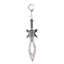 Chaveiro, chaveiro, metal, borboleta, espada, arma do jogo DOTAS