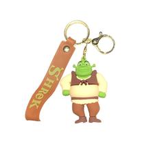Chaveiro, chaveiro, pingente, boneco de PVC dos desenhos animados de Shrek