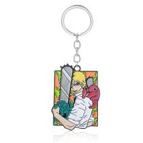 Chaveiro, chaveiro, pingente, Chainsaw Man, Denji e Pochita Chaveiro, chaveiro, pingente, Chainsaw Man, Denji e Pochita