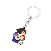 Chaveiro, chaveiro, pingente de maçã branca como a neve, design de desenho animado Chaveiro, chaveiro, pingente de maçã branca como a neve, design de desenho animado