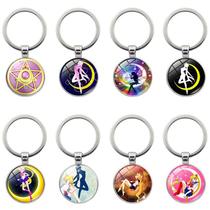 Chaveiro, chaveiro, pingente, presente de anime Sailor Moon Time Gem