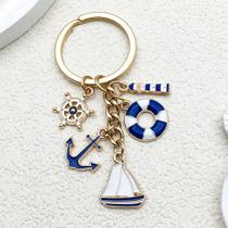 Chaveiro, chaveiro, tema do oceano azul, náutico, charme náutico Chaveiro, chaveiro, tema do oceano azul, náutico, charme náutico