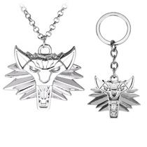 Chaveiro Chaveiro The Witcher 3 Wolf Head para fãs