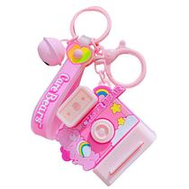 Chaveiro Cheer Bear Instant Camera Chaveiro de acrílico rosa