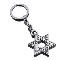 Chaveiro Colar Chaveiro Hexagram Star Celtic Knot Metal Chaveiro Colar Chaveiro Hexagram Star Celtic Knot Metal
