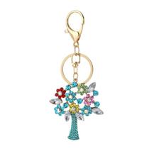 Chaveiro Colorido Tree of Life com strass para mulheres Chaveiro Colorido Tree of Life com strass para mulheres