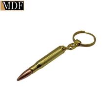 Chaveiro com Argola Bala .50 Decorativo Dourado Chaveiro com Argola Bala .50 Decorativo Dourado