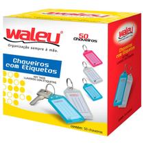 Chaveiro com Etiqueta Organizador Waleu 50 Unidades