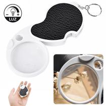 Chaveiro Com Lupa Retrátil Bifocal Com Luz LED Ampliação 8x - 6901A1 - PDE Chaveiro Com Lupa Retrátil Bifocal Com Luz LED Ampliação 8x - 6901A1 - PDE